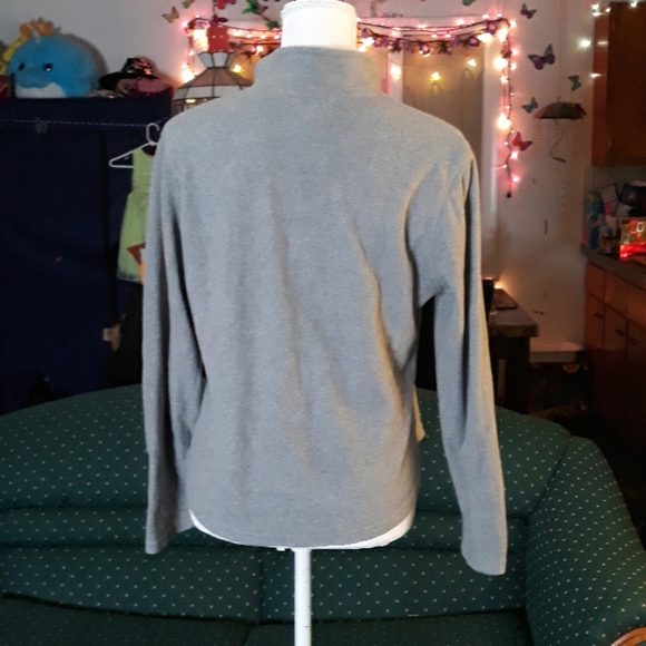 Hanes gray fleece womens sweatshirt w pocket - Picture 3 of 7